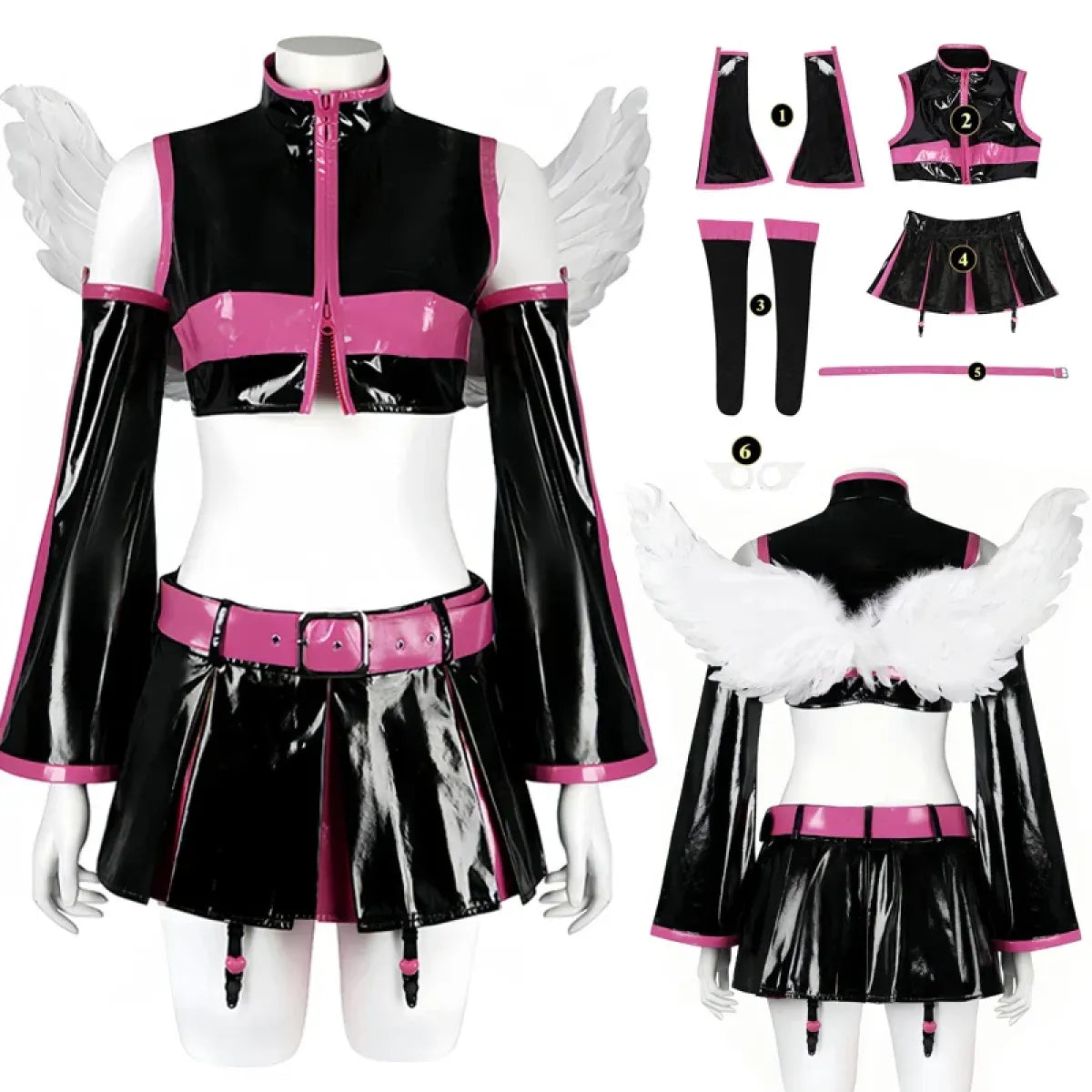 2.5D Seduction Miriella Cosplay Costume with Wings – Full Set